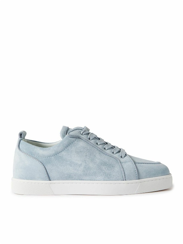Photo: Christian Louboutin - Rantulow Suede Sneakers - Blue