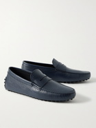 TOD'S - Gommino Full-Grain Leather Driving Shoes - Blue