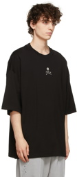 mastermind JAPAN Black Boxy Glass-Beaded T-Shirt