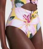 Alexandra Miro Beth floral cutout swimsuit