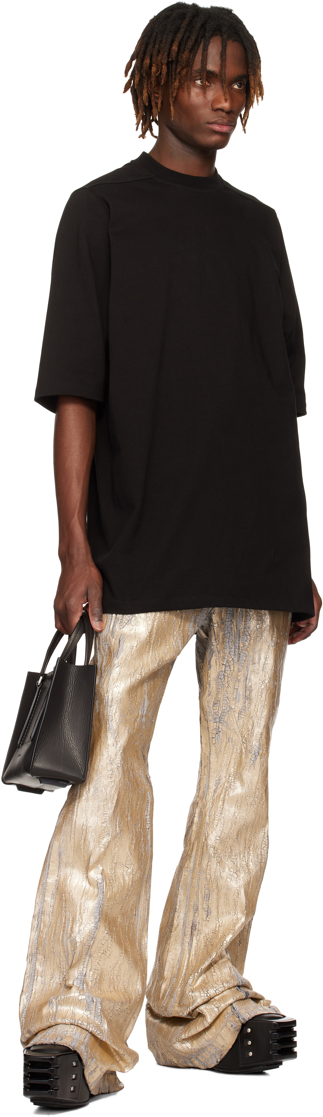 Rick Owens Black Hollywood Mini Edith Shopper Tote Rick Owens