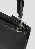 Re-Nylon Pouch-Strap Crossbody Bag in Black