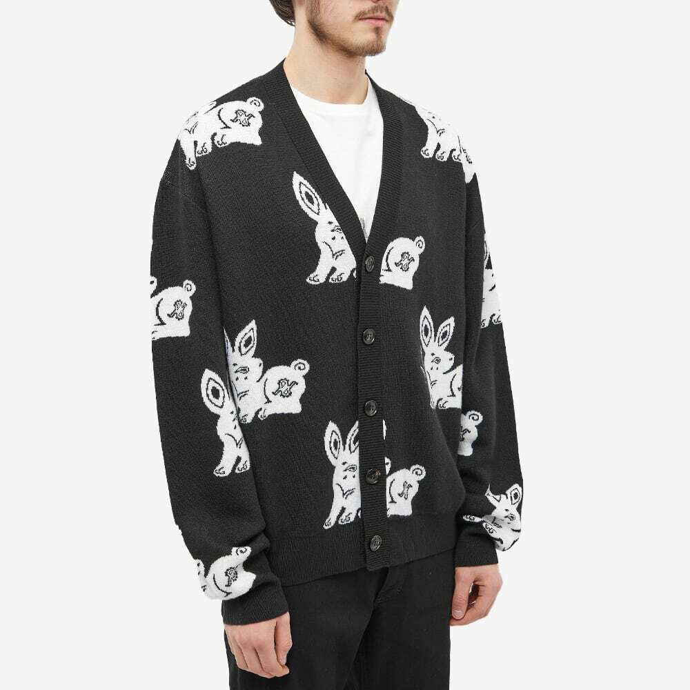 AMIRI Men's Rabbit Repeat Cardigan in Black Amiri