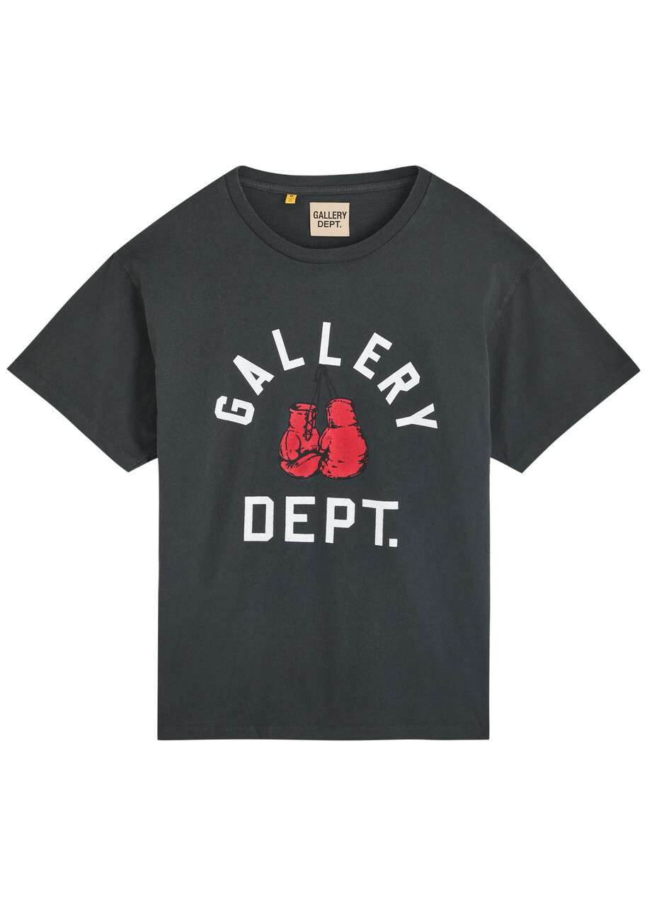 Gallery Dept. Boxing Merch Printed Cotton T-shirt Black