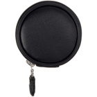 Courreges Black Leather Coin Pouch