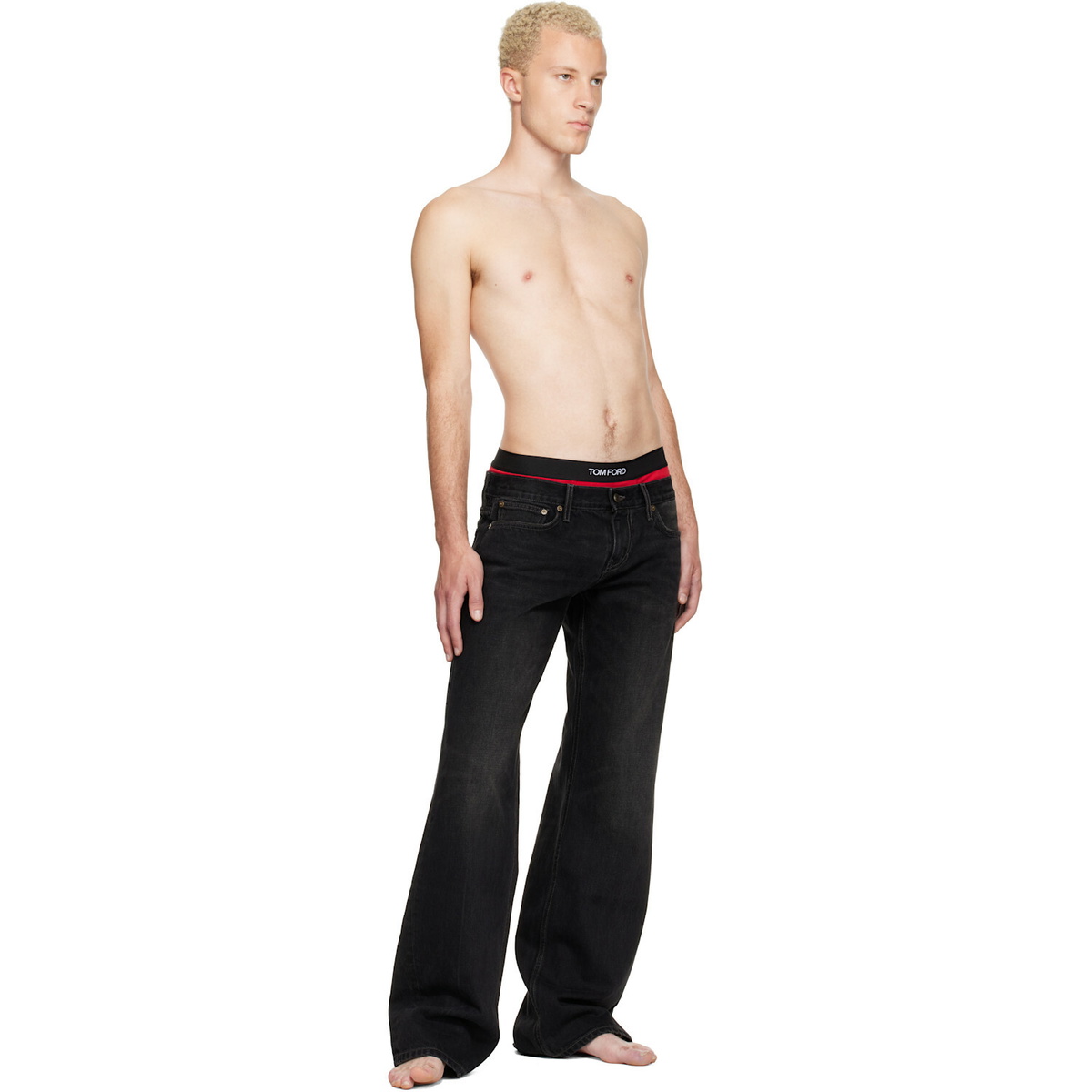 Raimundo Langlois Black Bootcut Jeans