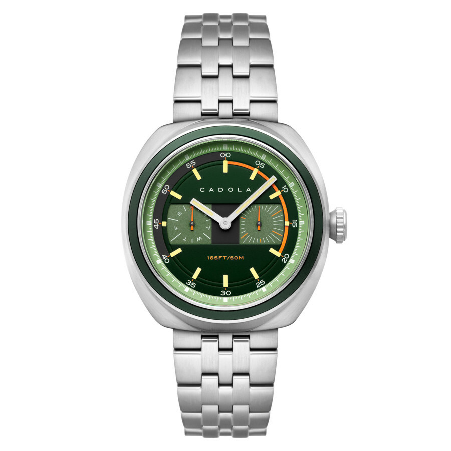 Cadola Giulia GMT Quartz Green Dial Mens Watch CD-1043-22