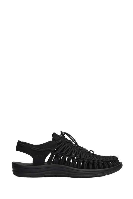 Photo: Keen Uneek M Sandals In Black Suede And Fabric