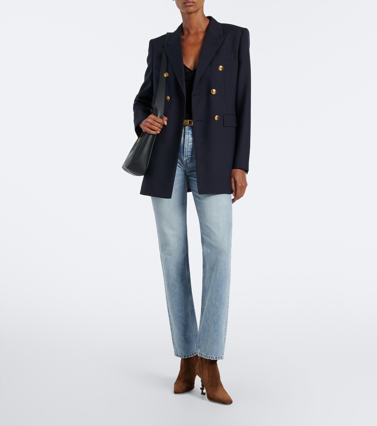 Saint Laurent Opyum suede ankle boots