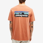 Patagonia Men's P-6 Logo Responsibili-T-Shirt in Redtail Rust