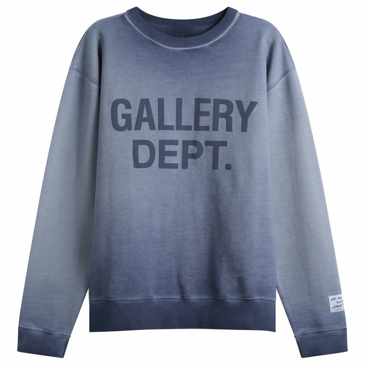 Photo: Gallery Dept Men's . Washed Logo Crewneck in Navy