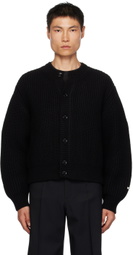 Recto Black Chunky Cardigan