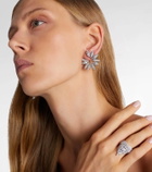 Yeprem Y-Couture 18kt white gold clip-on earrings with diamonds