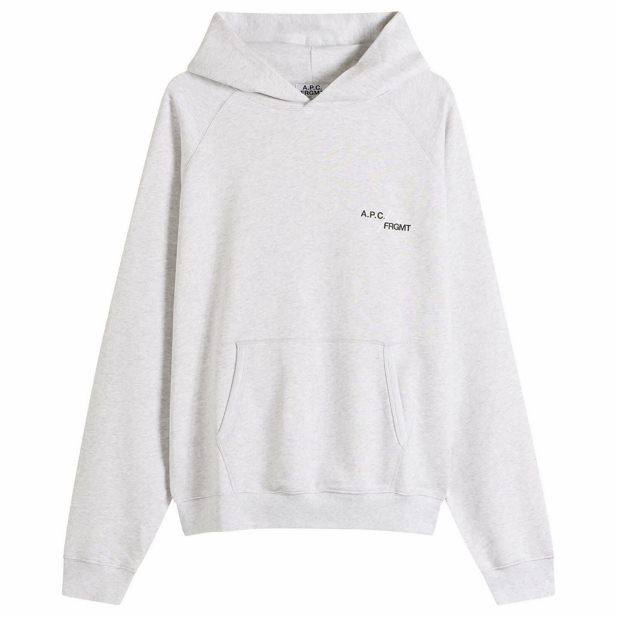 A.P.C. Men's FRGMT. Duck Hoodie in Heathered Grey