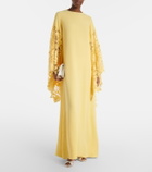 Oscar de la Renta Floral silk-blend kaftan