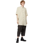 Jan-Jan Van Essche Beige Linen Short Sleeve Shirt