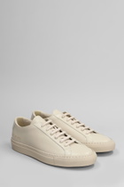 Common Projects Original Achilles Sneakers In Beige Leather