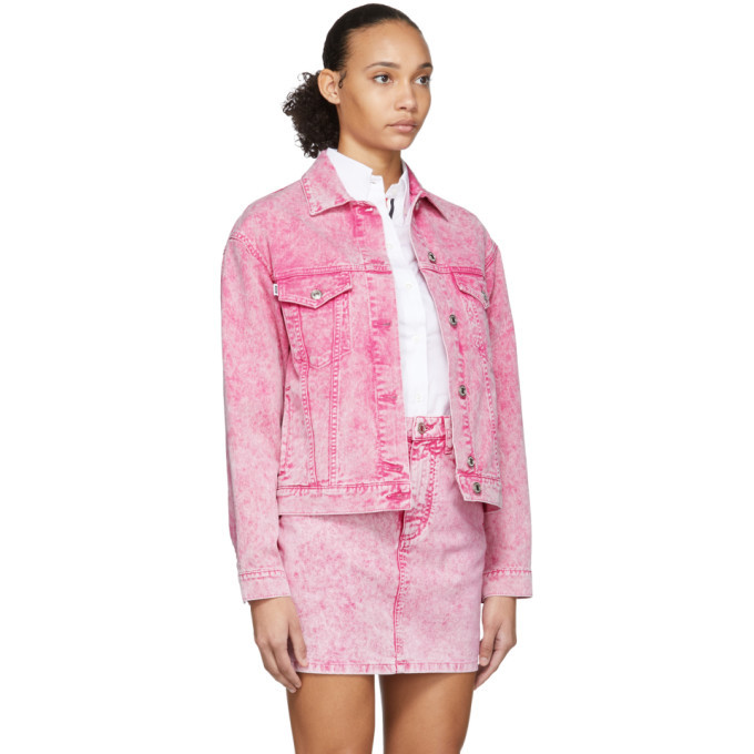 MSGMのピンクのジャケット MSGM Pink Washed Jacket MSGM