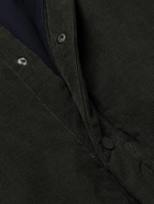 SEASE - Gate 2.0 Padded Cotton-Corduroy Overshirt - Green