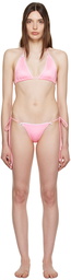 Frankies Bikinis SSENSE Exclusive Pink Tia & Mackenzie Bikini