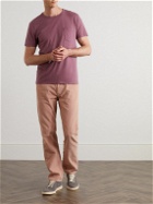Officine Générale - Slub Cotton-Blend Jersey T-Shirt - Purple