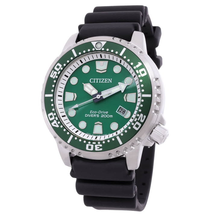 Photo: Citizen Promaster Eco-Drive Green Dial Mens Watch BN0158-00X