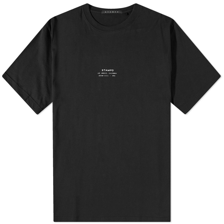 Photo: Stampd Men's Stacked Perfect Logo T-Shirt in Black