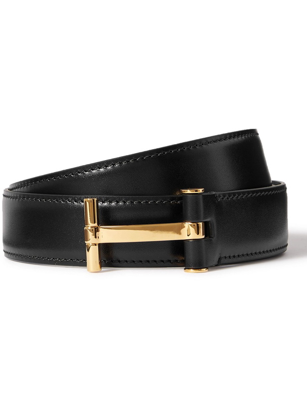 Photo: TOM FORD - 3cm Leather Belt - Black