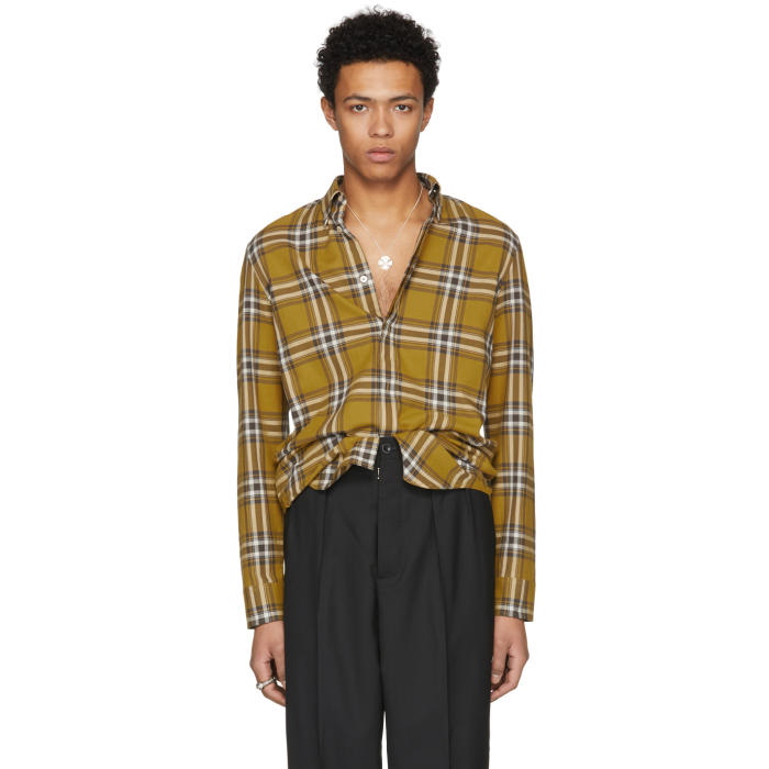 Photo: Maison Margiela Yellow Plaid Shirt 