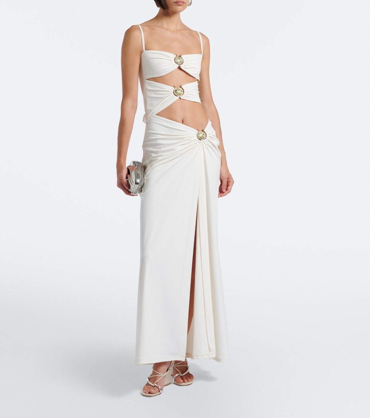 Christopher Esber Molten wedge thong sandals