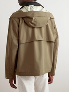 Loro Piana - Horsey Leather-Trimmed Storm System® Tech-Shell Hooded Jacket - Brown