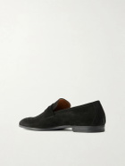 TOM FORD - Sean Suede Penny Loafers - Black