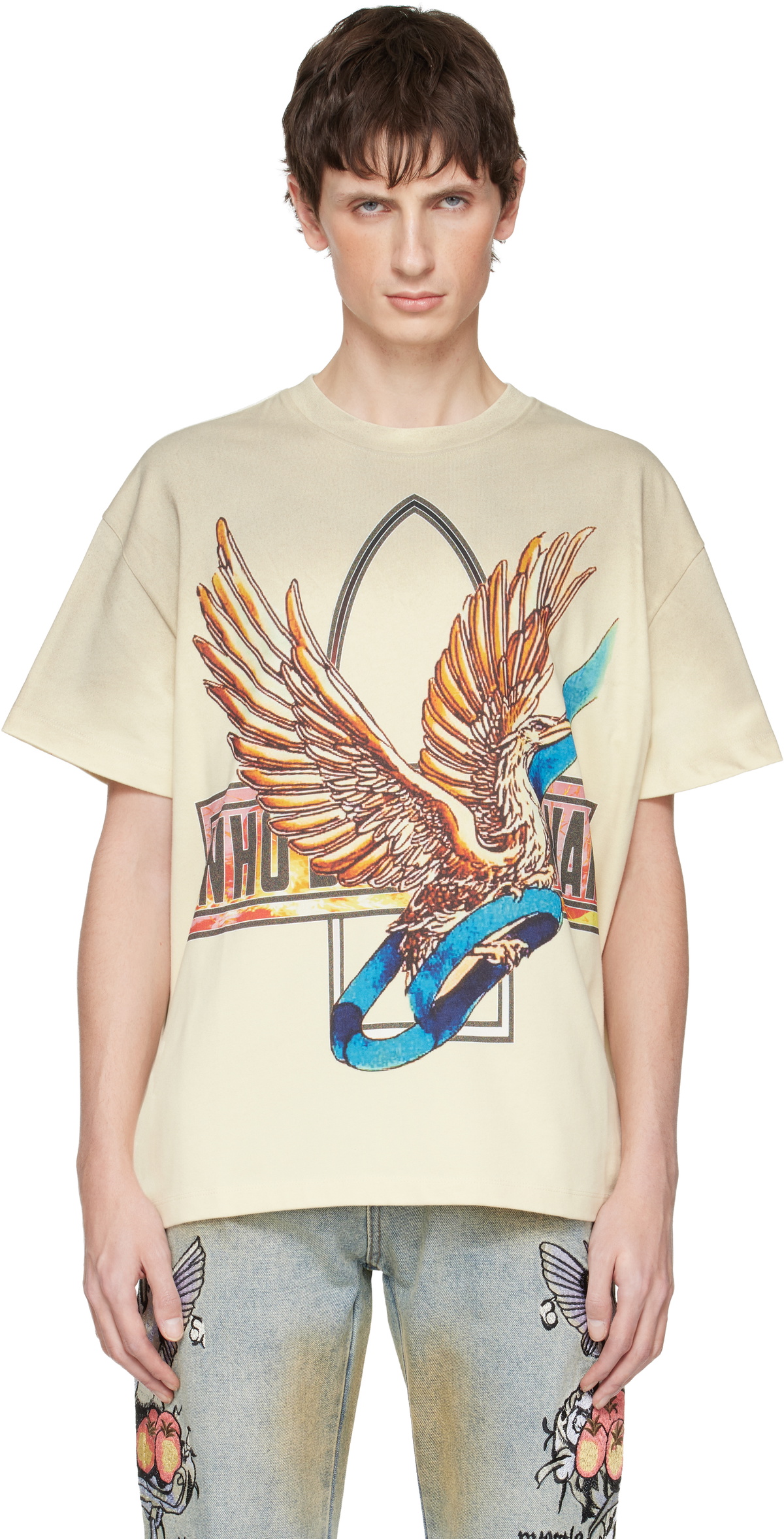 Who Decides War Off-White Ribbon Tour T-shirt