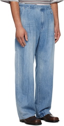WOOYOUNGMI Blue Lightweight Banding Jeans