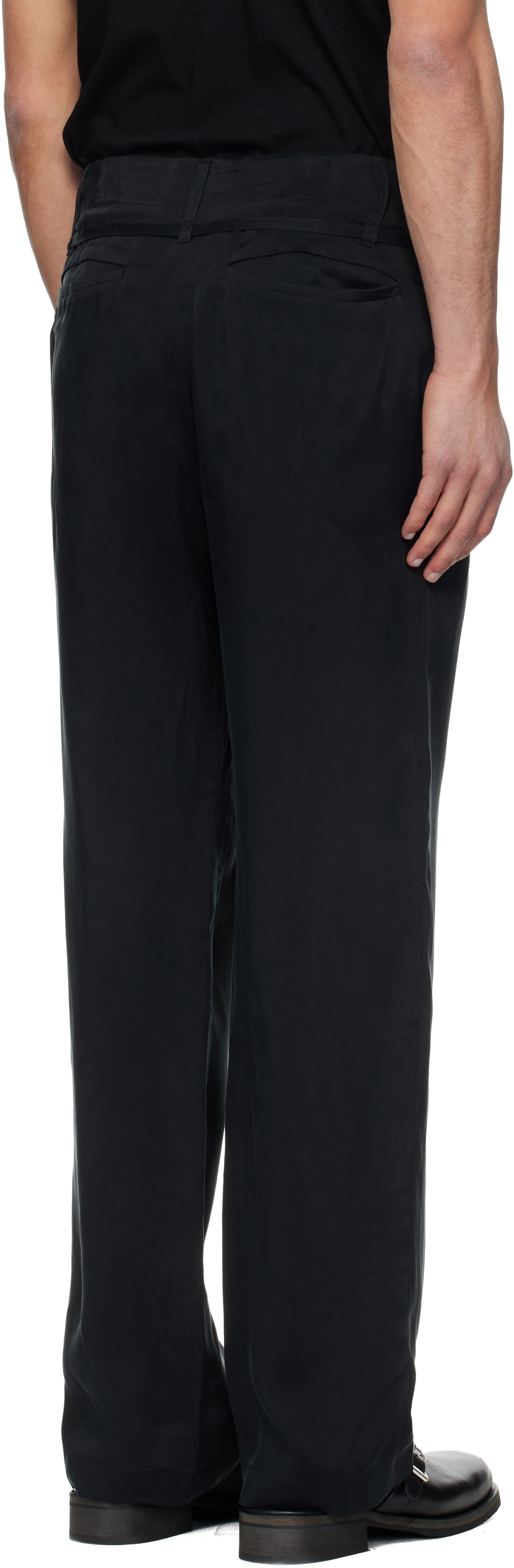 POST ARCHIVE FACTION (PAF) Black Drifter Double Trousers