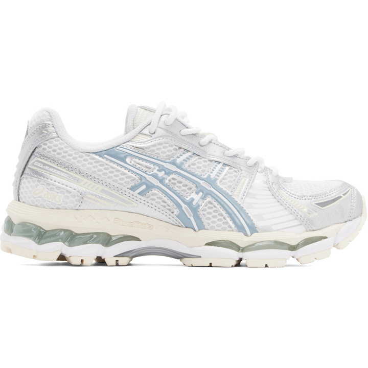 Photo: ASICS White & Silver Gel-Kayano 12.1 Sneakers