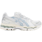 ASICS White & Silver Gel-Kayano 12.1 Sneakers
