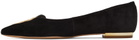 Sophia Webster Black Butterfly Ballerina Flats