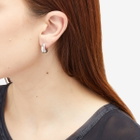 Tom Wood Women's Ice Hoops Small in Silver 