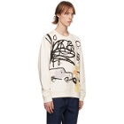 Coach 1941 Beige Jean-Michel Basquiat Edition Untitled Car Crash 1980 Sweatshirt