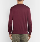 Brunello Cucinelli - Cotton-Blend Jersey Sweatshirt - Men - Burgundy