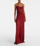 The Sei Sheer silk chiffon gown
