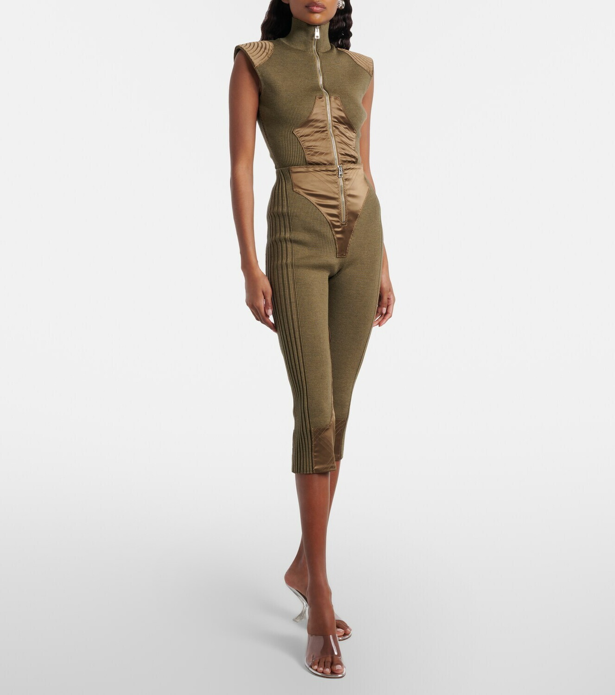 Jean Paul Gaultier Wool-blend Capri pants