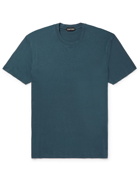 TOM FORD - Lyocell and Cotton-Blend Jersey T-Shirt - Blue