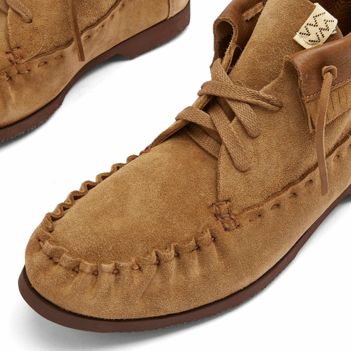 Visvim Men's Nakoda Folk Boots in Brown Visvim