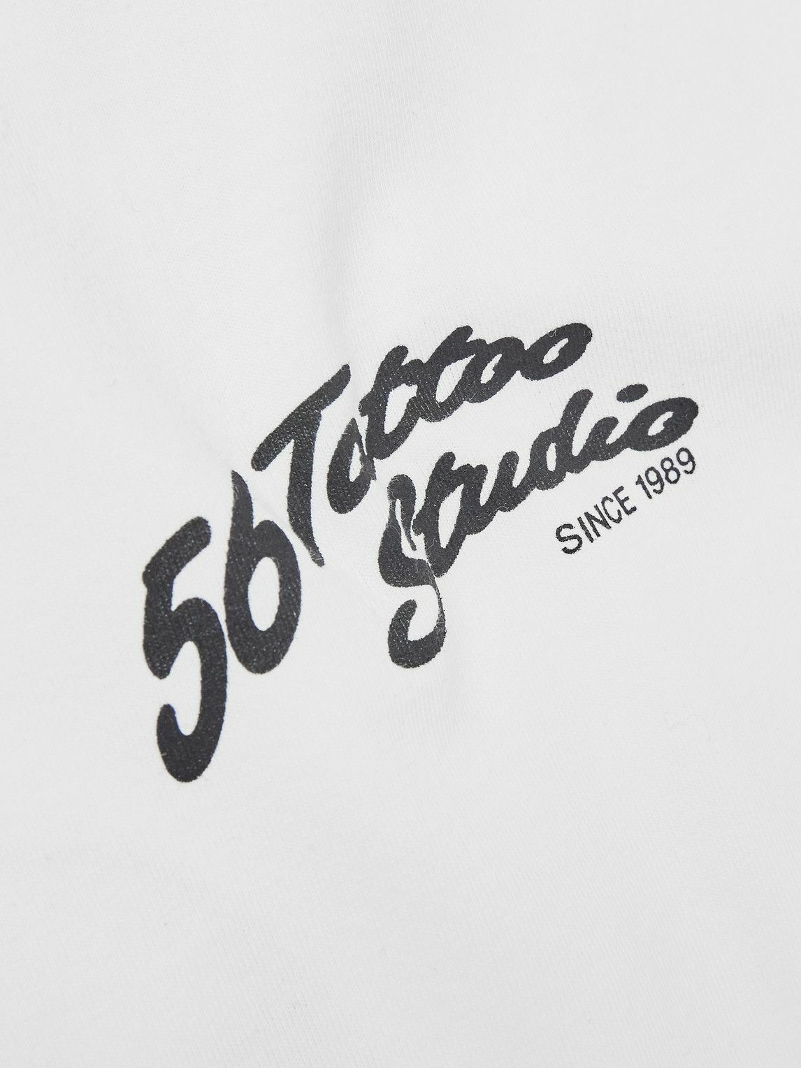 Wacko Maria - 56 Tattoo Studio Printed Cotton-Jersey T-Shirt - White