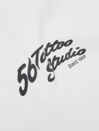 Wacko Maria - 56 Tattoo Studio Printed Cotton-Jersey T-Shirt - White