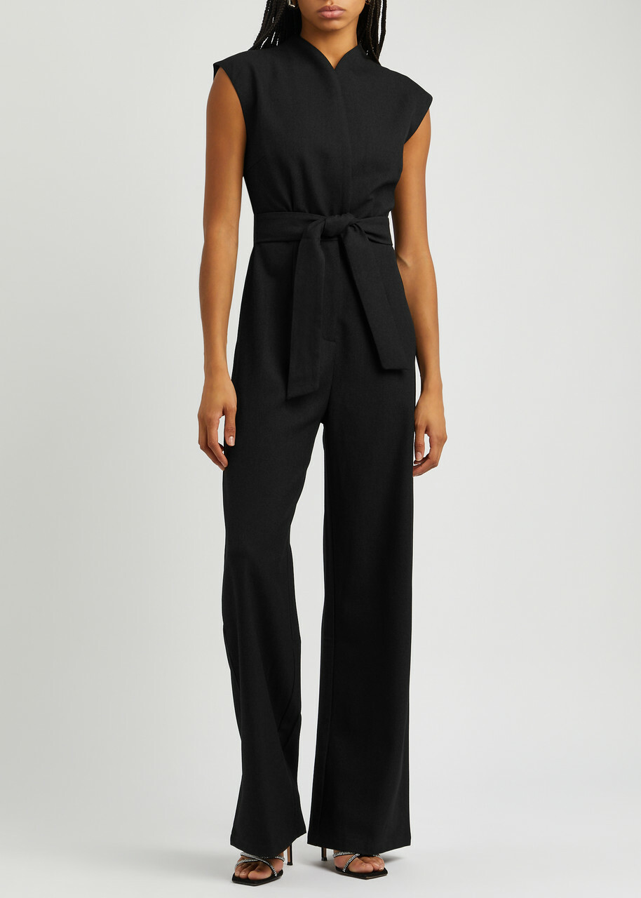 Odd Muse Ultimate Muse Wide-leg Stretch-crepe Jumpsuit Black Odd Muse