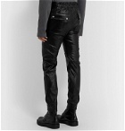 Rick Owens - Slim-Fit Leather Trousers - Black