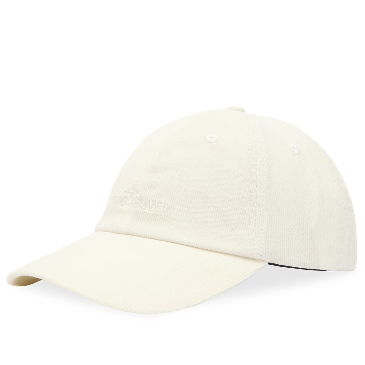 Stone Island Men's Corduroy Cap in Ivory Stone Island